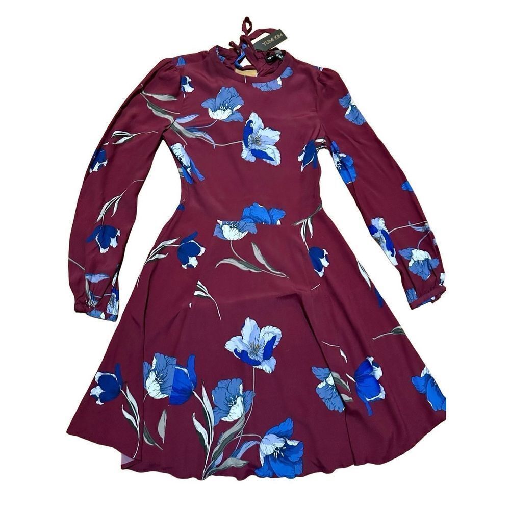 NWT Yumi Kim Meant to Be Dress in Bordeaux Vine Sz S fit & Flare